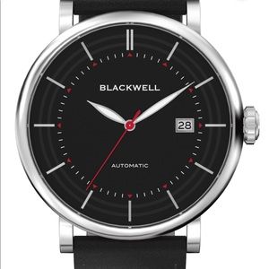 Blackwell Black leather watch